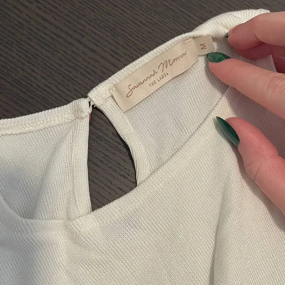 NWOT Savannah Morrow Palmera Dress - Ivory - Picture 3 of 3